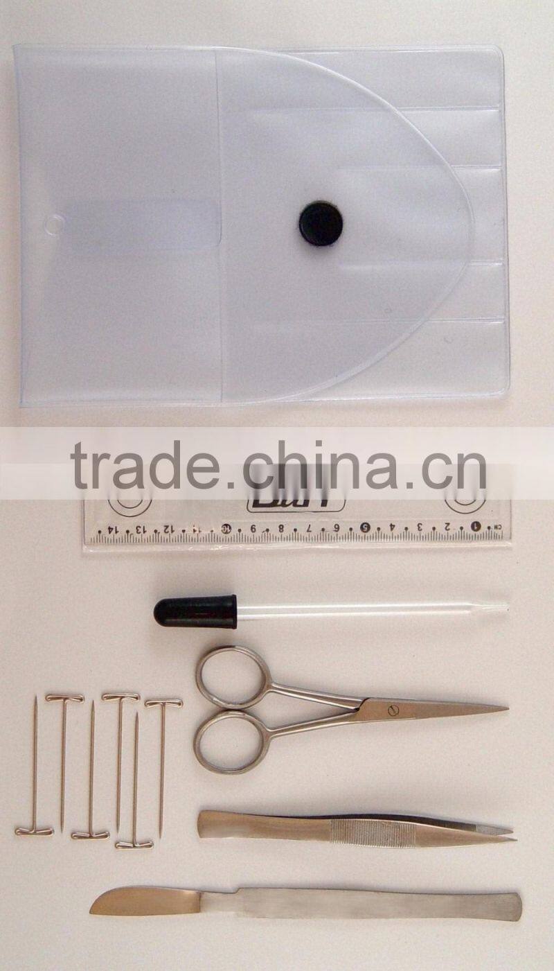 Mini travel medical first aid kitHigh Quality stainless steel surgical Dissecting set/Student dissecting kit/medical kit