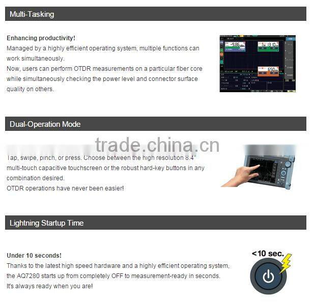 Yokogawa newest model AQ7280/AQ7280A OTDR with 38/36dB Optical Time Domain Reflector/Upgraded of AQ7275