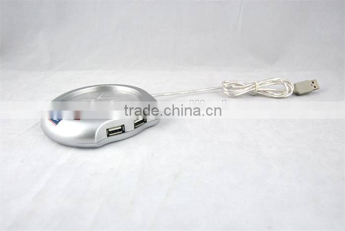 Computer 4 port usb hub cup heater mug warmer