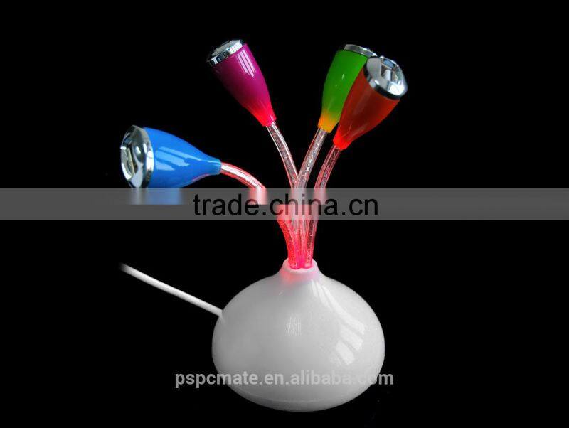 Vase Shape Design High Speed USB 2.0 Hub with 4 USB Ports
