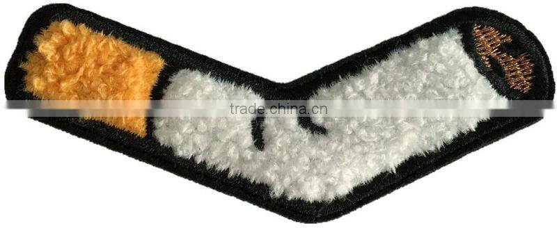 Don't smoking Cigarette chenille embroidery badges