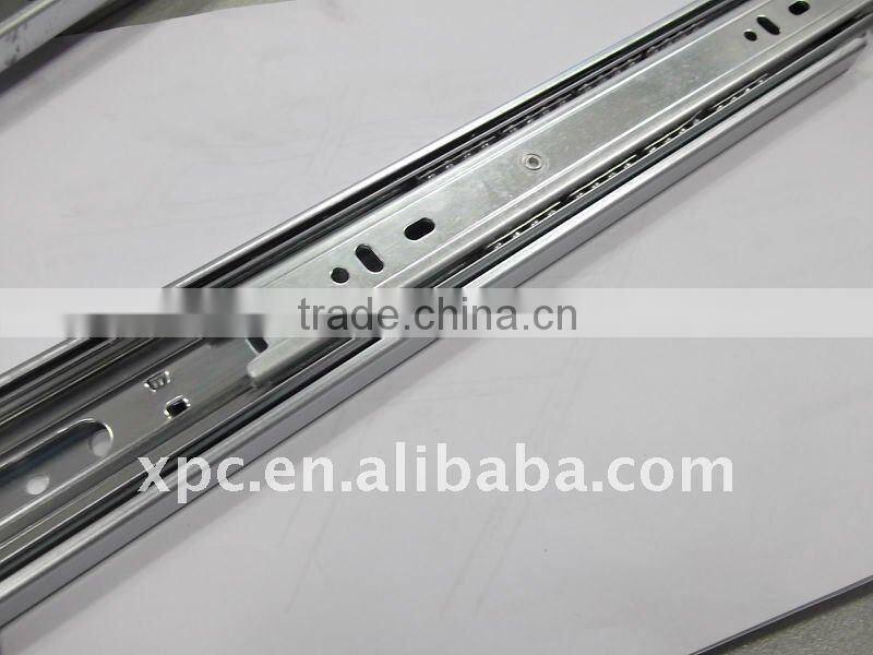 4512 Cabinet hardware funiture slide 3 fold 4 balls 45mm width drawer slide