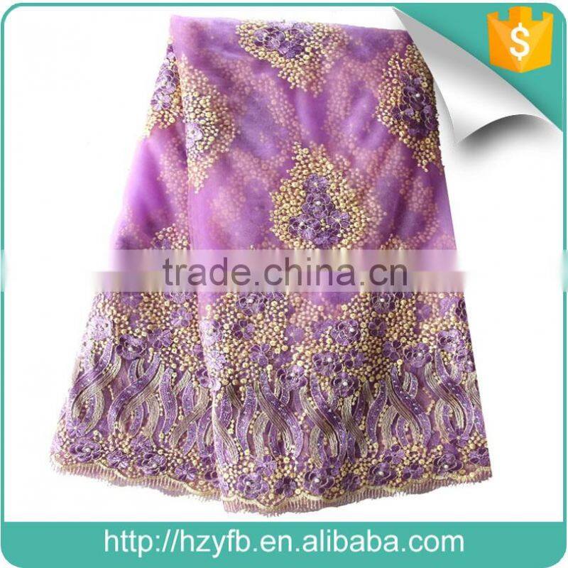 Most popular african french lace fabric Africa tulle French lace evening dress tulle lace fabric