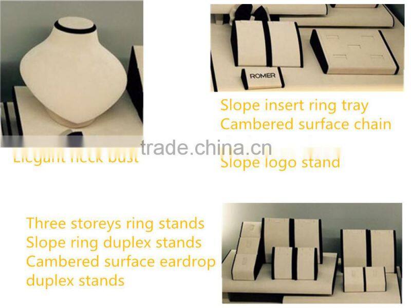 2015 newest modern wooden jewelry counter display stands