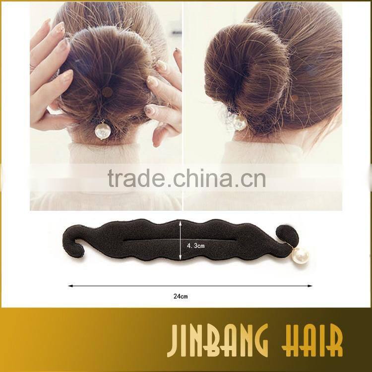 2016 wholesale fashion magic hair styling clip accessory bun maker tool bun donut pear hair band