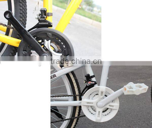 mountain bicycle with 21 speed and 24 speed