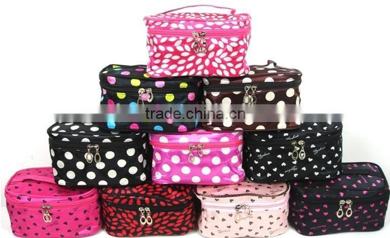 Personalised Spotty Cosmetic Bag,fashion contents cosmetic bag