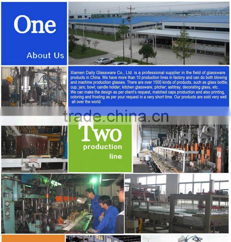 fashion glass jars for cosmetics