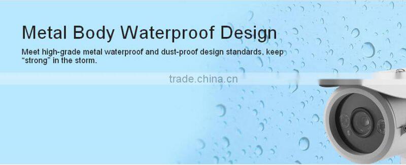 hot sale 1/3" SONY 3MP CMOS Sensorp2p ip camera software waterproof cctv bullet camera 42pcs IR LED outdoor camera