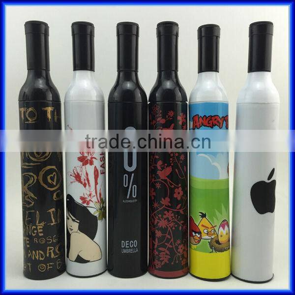 Promotional Gift wine bottle rain umbrella/uv protection wine bottle rain umbrella/ Cutom advertising wine bottle rain umbrella