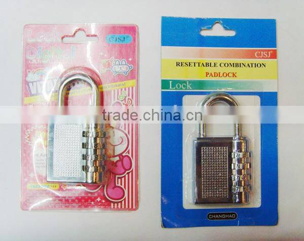 New design door locks zinc alloy material 4 dial combination lock