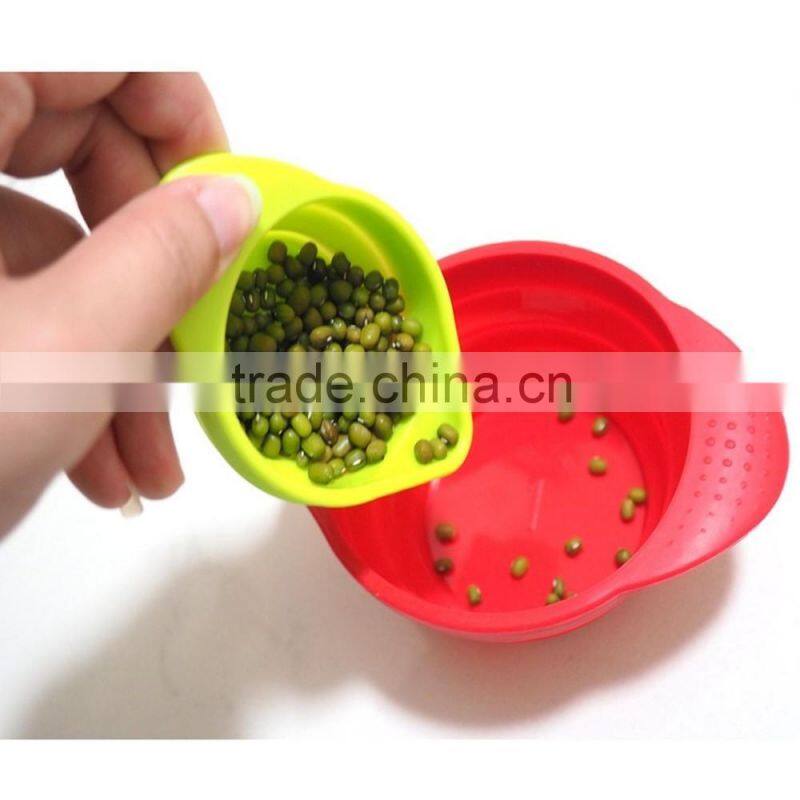 Silicone Collapsible Measuring Cups Set By Nature's Kitchen