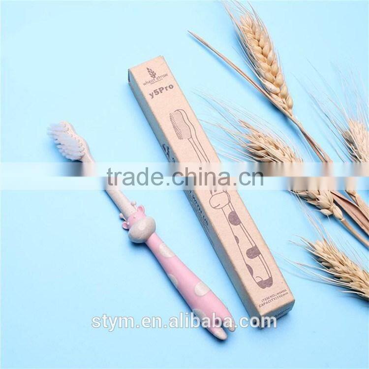 Wheat Straw Non-toxic Wholesale Kid toothbrush Child toothbrush Baby toothbrush