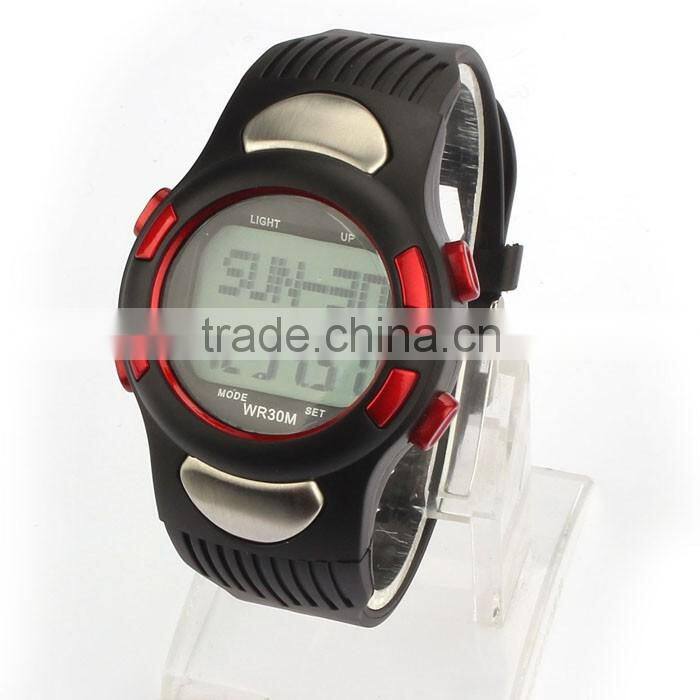2015 Men Women Sports GYM Running Hunting Digital Watch Fitness 3D Pedometer Calories Counter Pulse Heart Rate Monitor