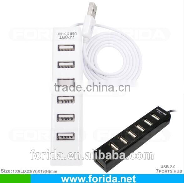 Rectangle 2.0 version USB 7 port multi hub