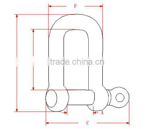 3/16"(5mm) D/Bow Anchor Adjustable Shackle Screw Pin For Paracord Bracelet