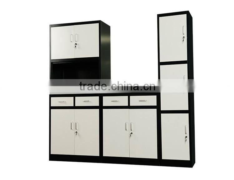 2016 Modern design modular kitchen corner wall cabinets with glass doors in dubai