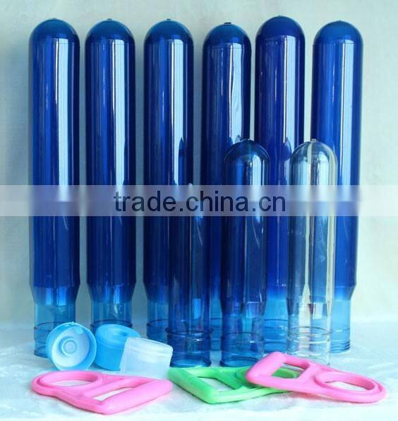 plastic bottle preform blue or transparent pet preform 10g-800g with neck size 8mm-55mm mineral water bottle