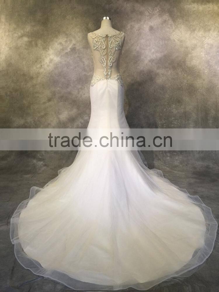 china alibaba supplier beaded wedding gown