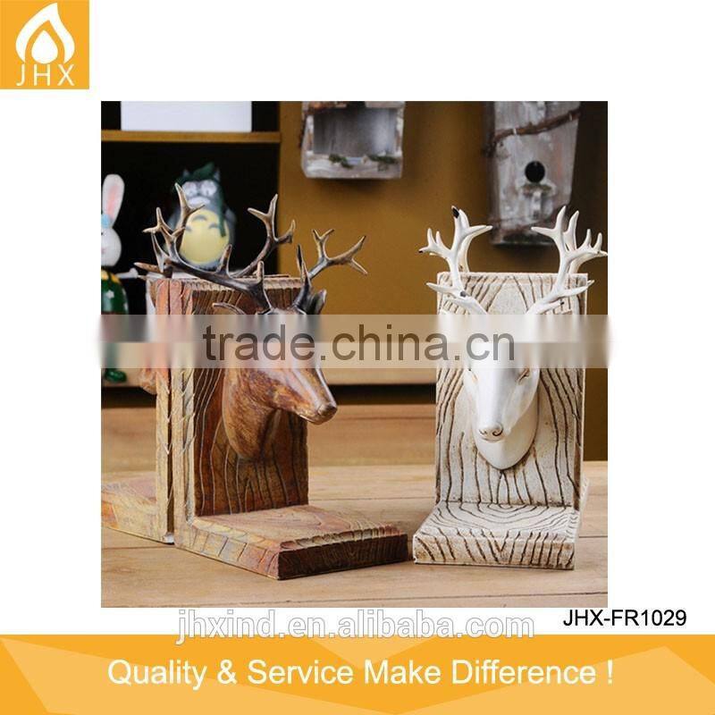 Cheap Polyresin Animal Head Modern Bookends