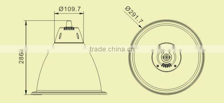 Food Fresh Lighting 30W LED Low Bay Light