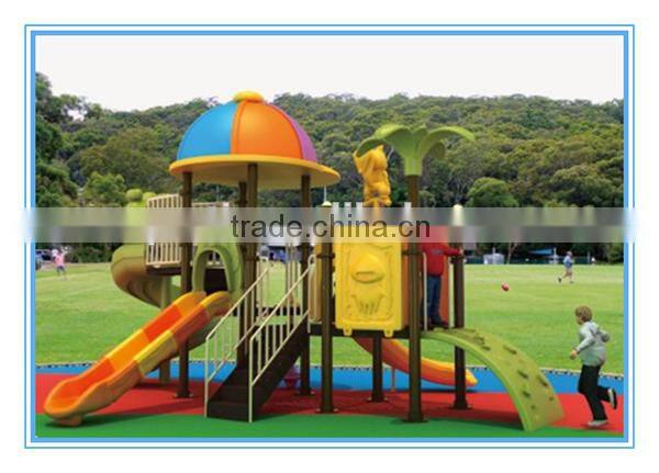 Day Care Center Toy Equipment Slides Double Swings for Boys and Girls