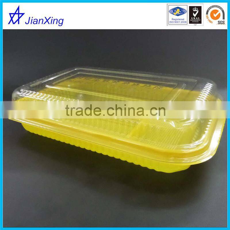Low price disposable plastic take away bento box for lunch meal