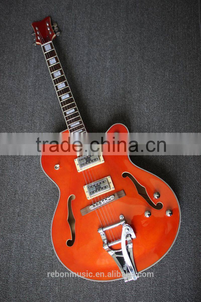 hollowbody jazz electric guitar in nice colour