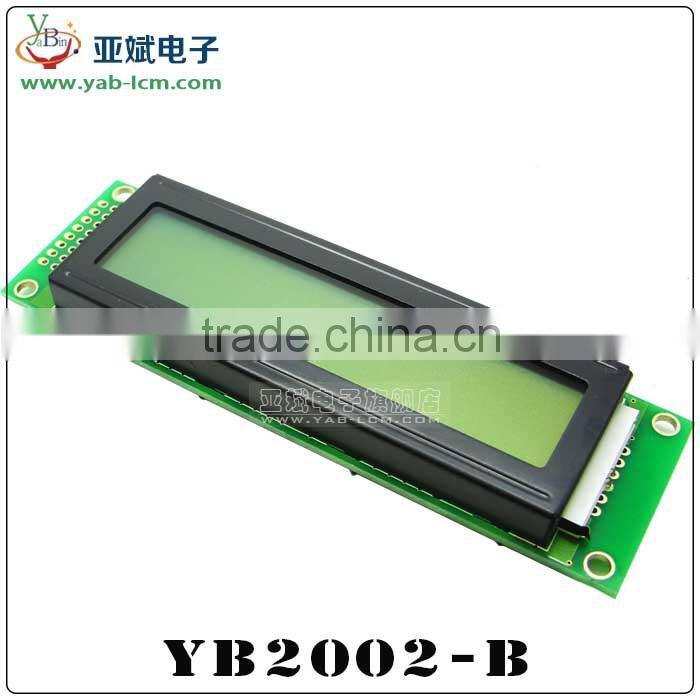 customization yellow blue gray lcd display 20x2 character lcd module