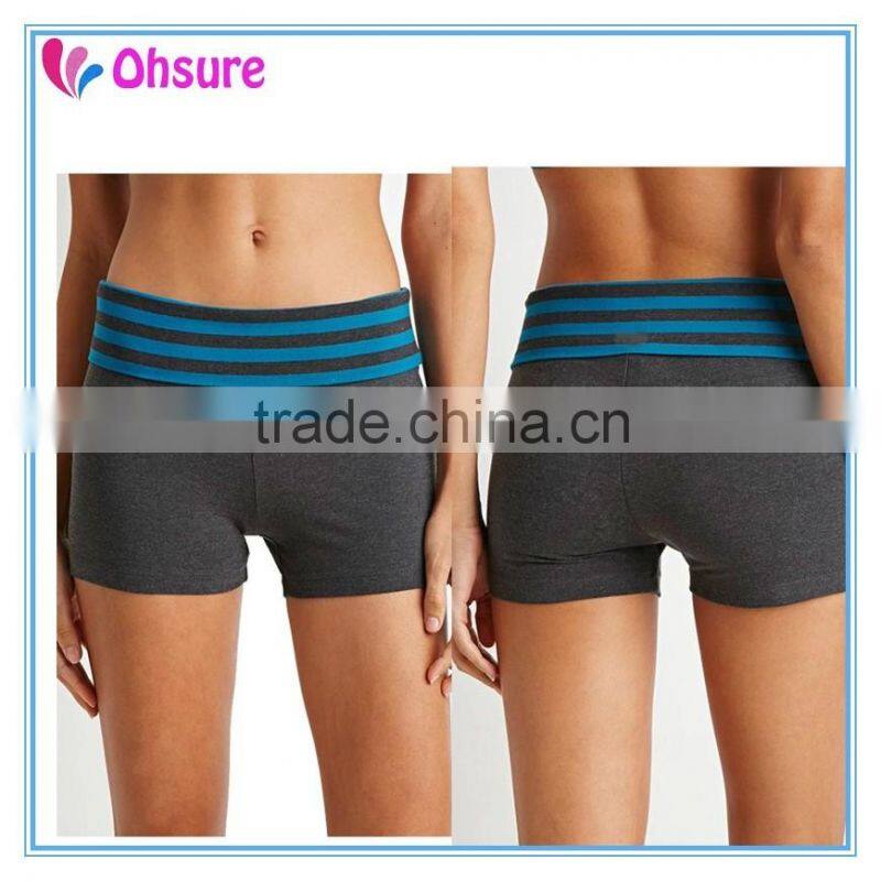 bamboo/spandex or nylon/spandex gym and yoga shorts