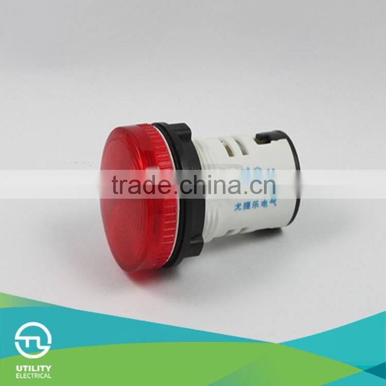 AC 220V Red LED Power Indicator Pilot Single Light Lamp 22mm with CE certification