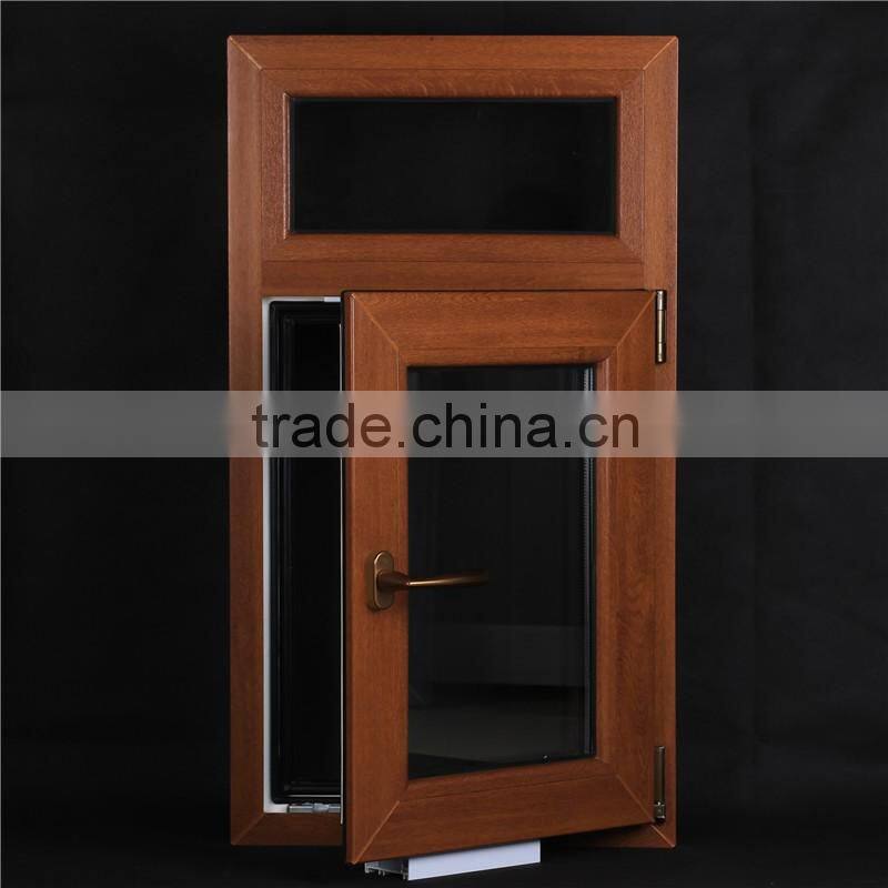 2016 Hot Selling Design upvc window manufacturers producing tilt and turn widnow villa upvc top hung casement window