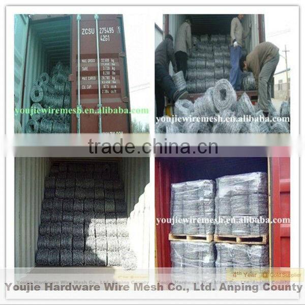 high quality galvanized bared mesh barbed wire fence