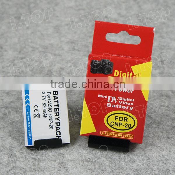 For Casio NP-20 Battery For CASIO EX-S1 EX-S2 EX-M1 EX-M2 Camera Battery 3.7V 820mAh