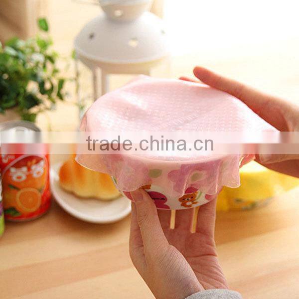 100% Food Grade Soft Design Food Keep Fresh Silicone Food Wrap Wholesale Free Shipping