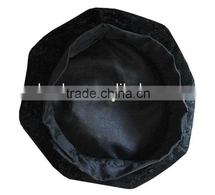 Hot sell black Doctoral Tam