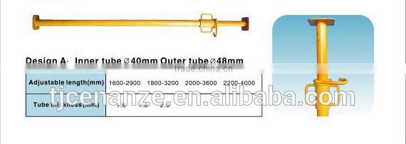 heavy support Q235/345 painted/galvanized scaffolding steel prop