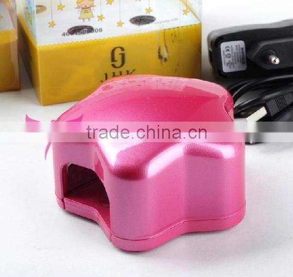 Rose color mini 0.5 w star shape LED lamp for nail art