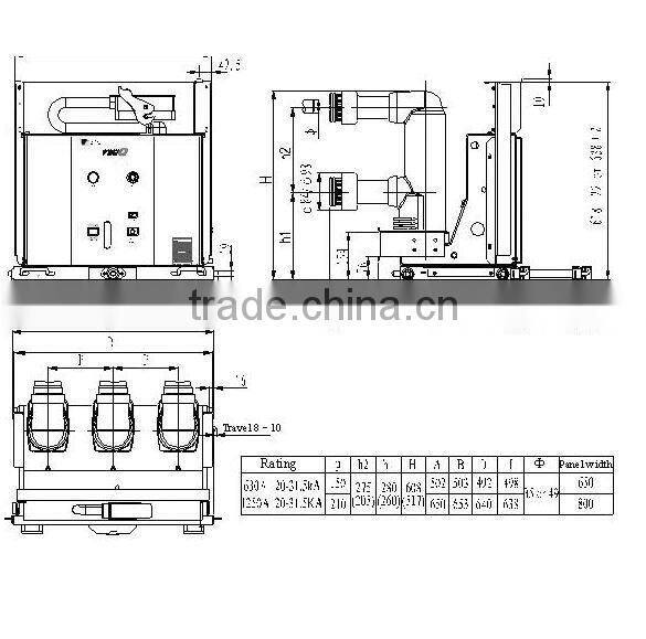 Medium Voltage Withdrawable/Drawout Vacuum Circuit-breaker