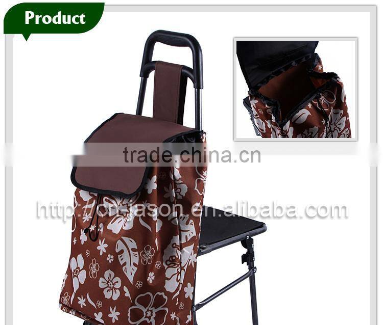 very popular shopping trolley bags with chair C3D-03