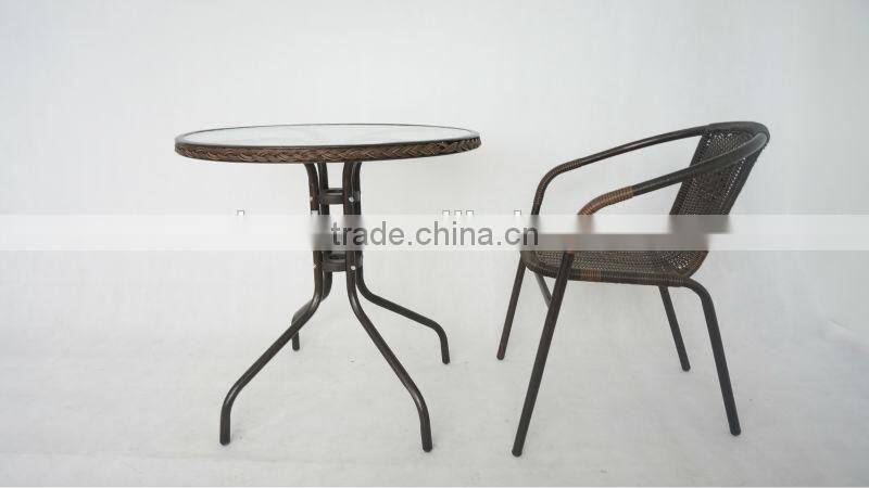 cafe rattan wicker table