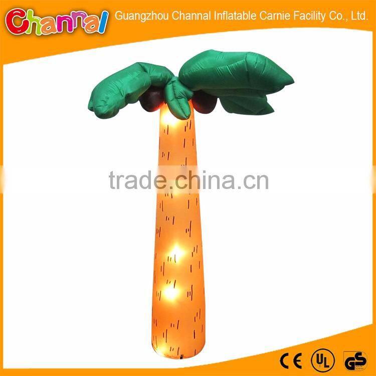 2016 led lighted Inflatable coconut tree, inflatable coconut palm tree