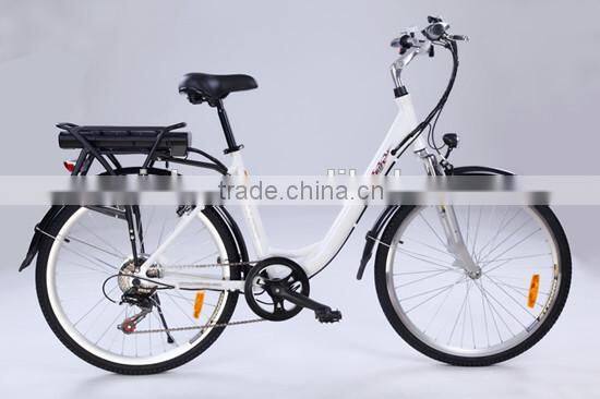 wuxi riches cheap city lady aluminium case lithium battery electric bikes electric bicycle (Model CTB430U)