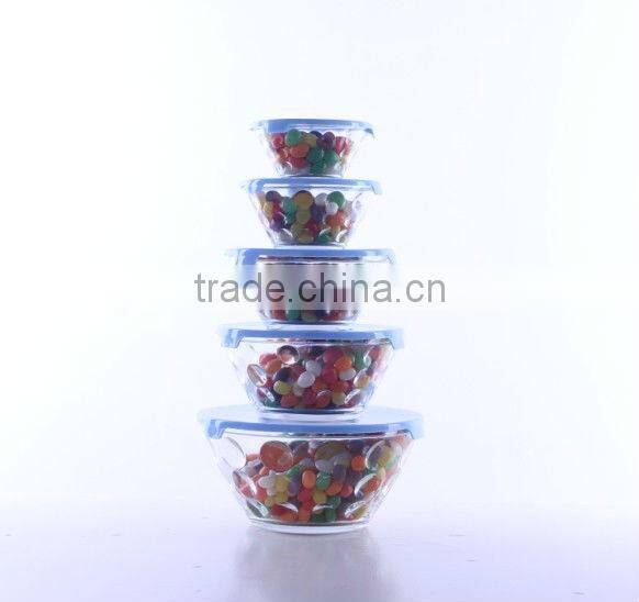 GLASS BOWL WITH LID