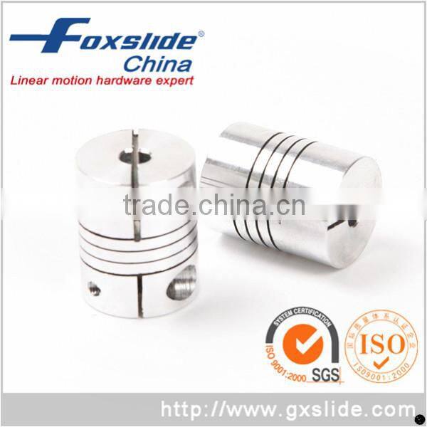 FOXSLIDE 10mm x 10mm Aluminium Clamp Type CNC Beam Coupling Wholesale