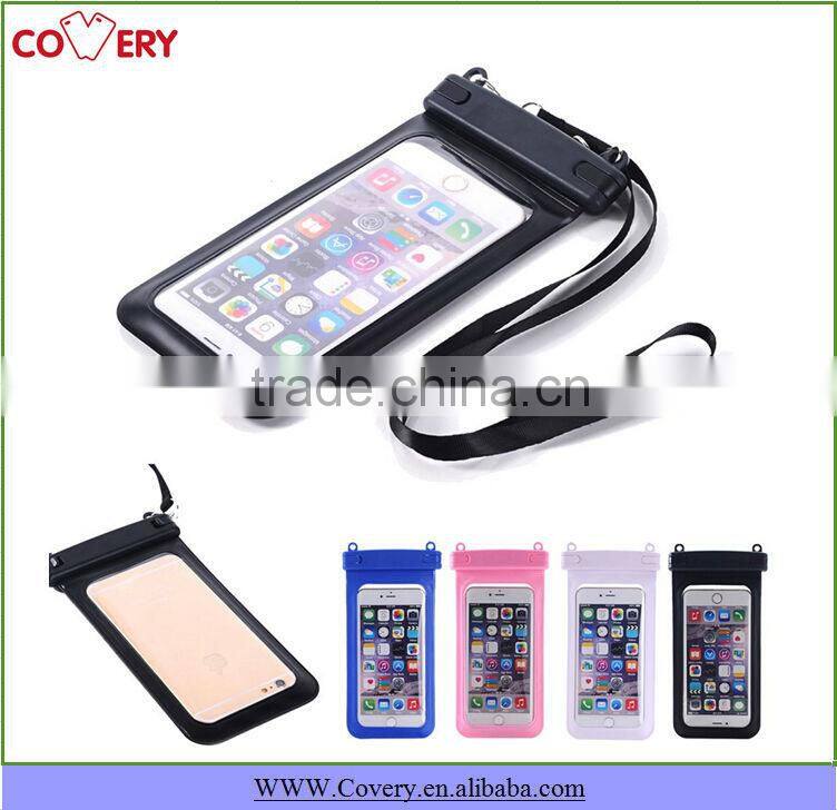 2016 Hot products cuniversal pvc mobile phone waterproof case,