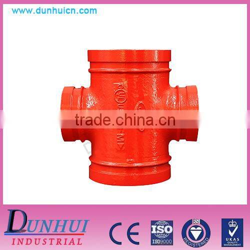 Using painting technology ductile iron Grooved reducing cross
