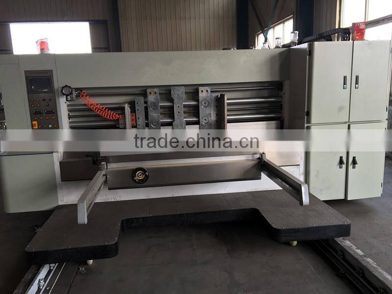 Lead edge feeding printing slotting machine
