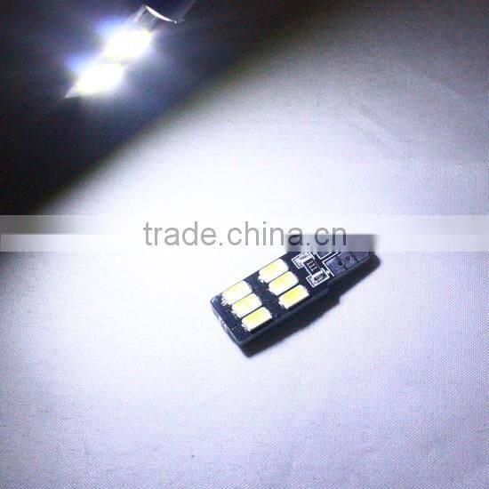 LED White T10 168 194 W5W 501 Wedge Single 4 SMD Light bulb CANBUS ERROR FREE