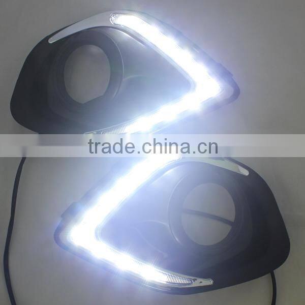 drl led headlight fog lamp For Mitsubishi ASX 2013-2015 led Daytime Running Light